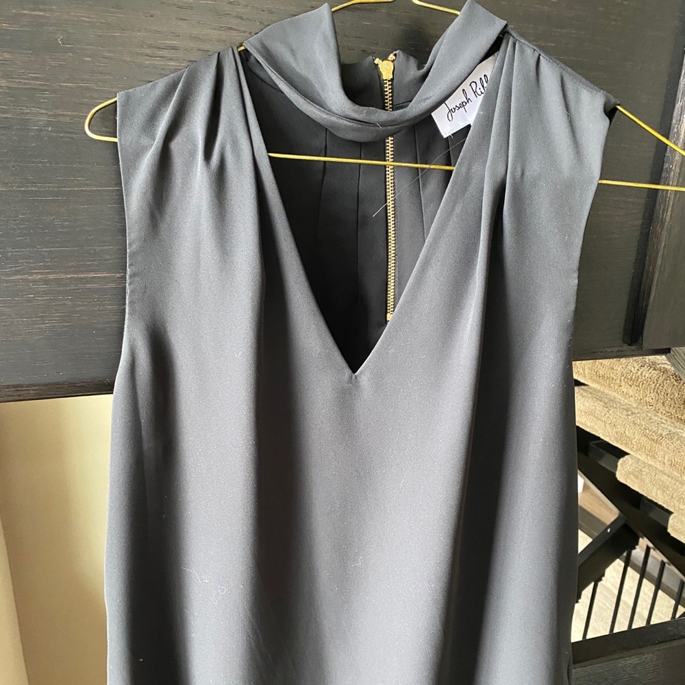 Black blouse with choker